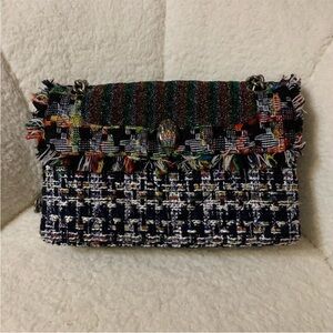 Multicolor Tweed Women Bag